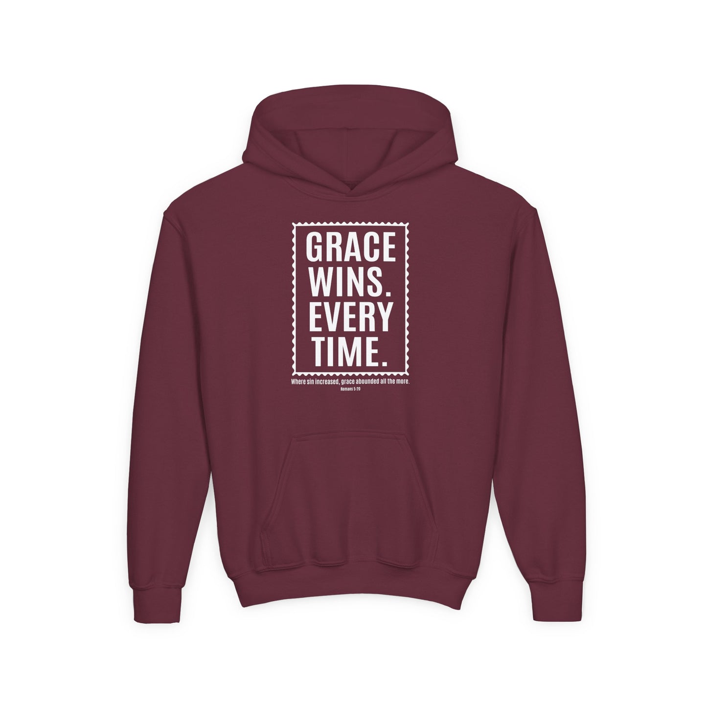Grace Wins. Every Time Youth Hoodie
