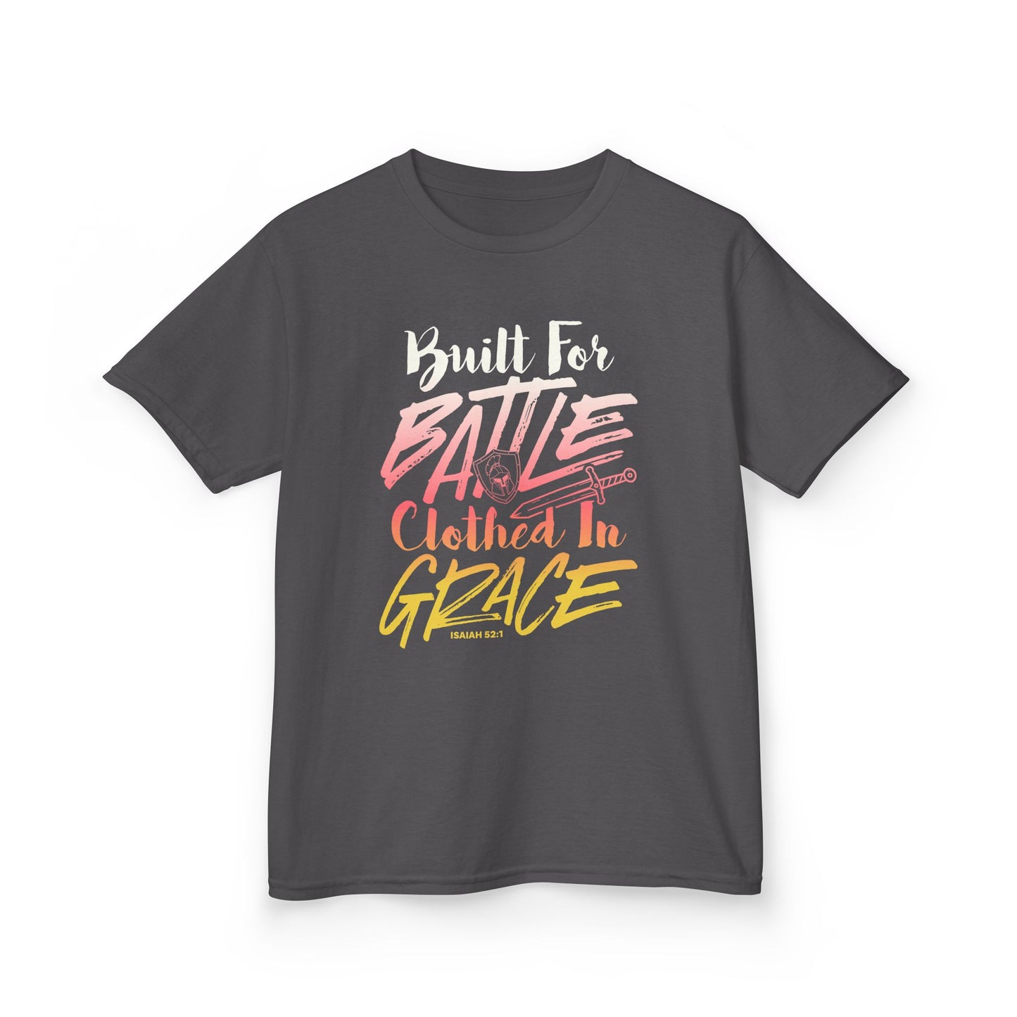 Built for Battle. Clothed in Grace. Kids Tee
