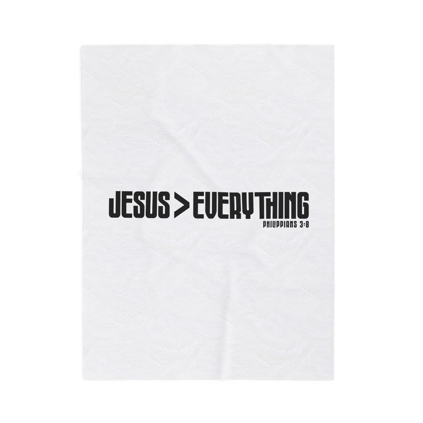 Jesus > Everything Velveteen Plush Blanket