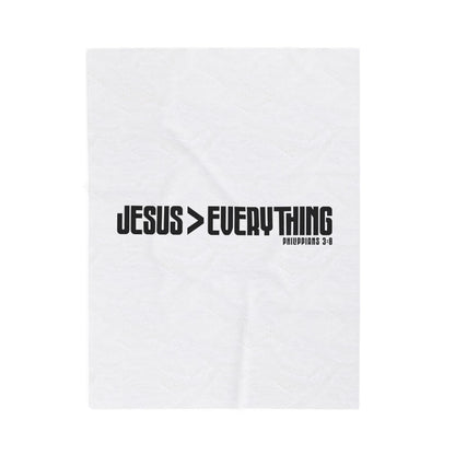 Jesus > Everything Velveteen Plush Blanket