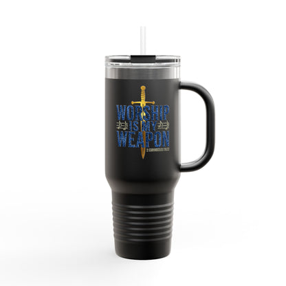 Worship is My Weapon Travel Mug