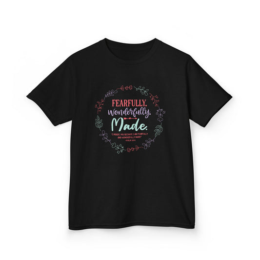 Fearfully. Wonderfully. Made Kids Tee