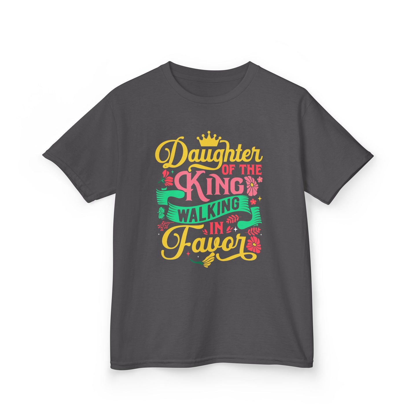 Daughter of the King walking in favor Kids Tee