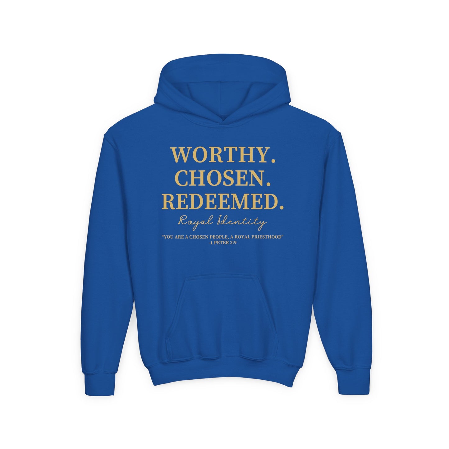 WORTHY. CHOSEN. REDEEMED Youth Hoodie