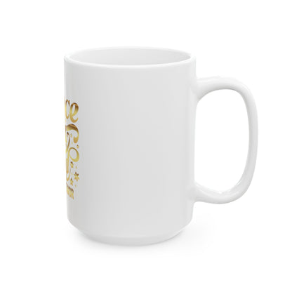 Grace Over Grind. I move by Favor Ceramic Mug