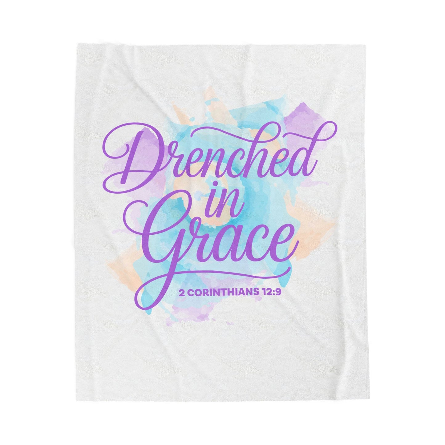 Drenched in Grace Velveteen Plush Blanket