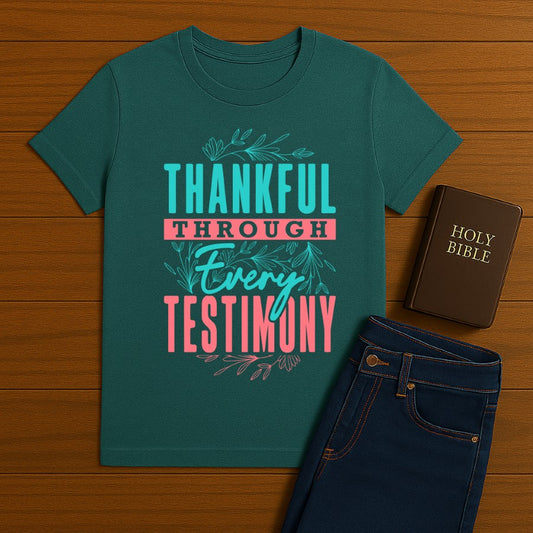 Thankful Through Every Testimony  Tee