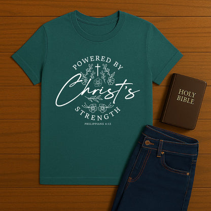 Powered By Christ  Tee