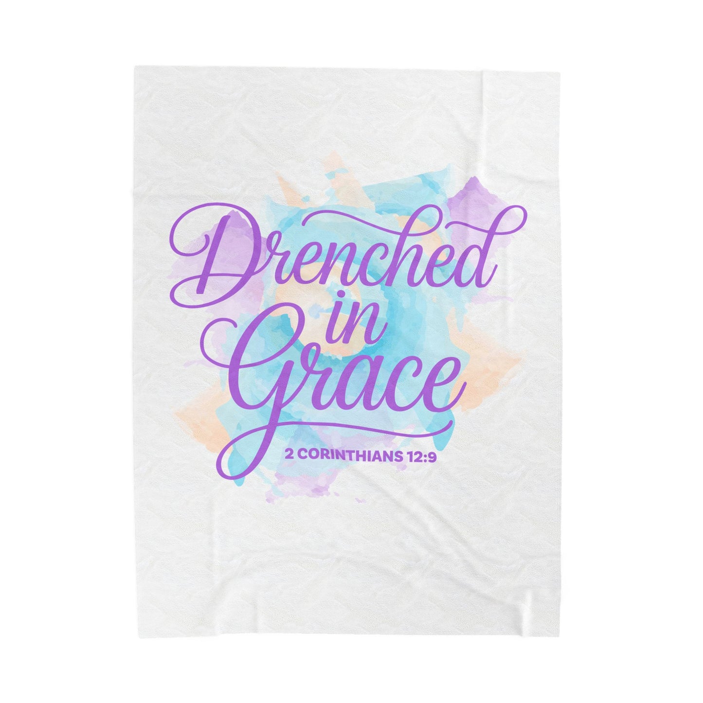 Drenched in Grace Velveteen Plush Blanket