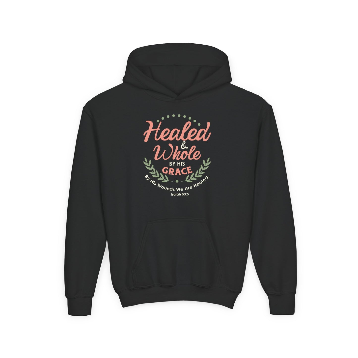 Healed & Whole by His Grace Youth Hoodie