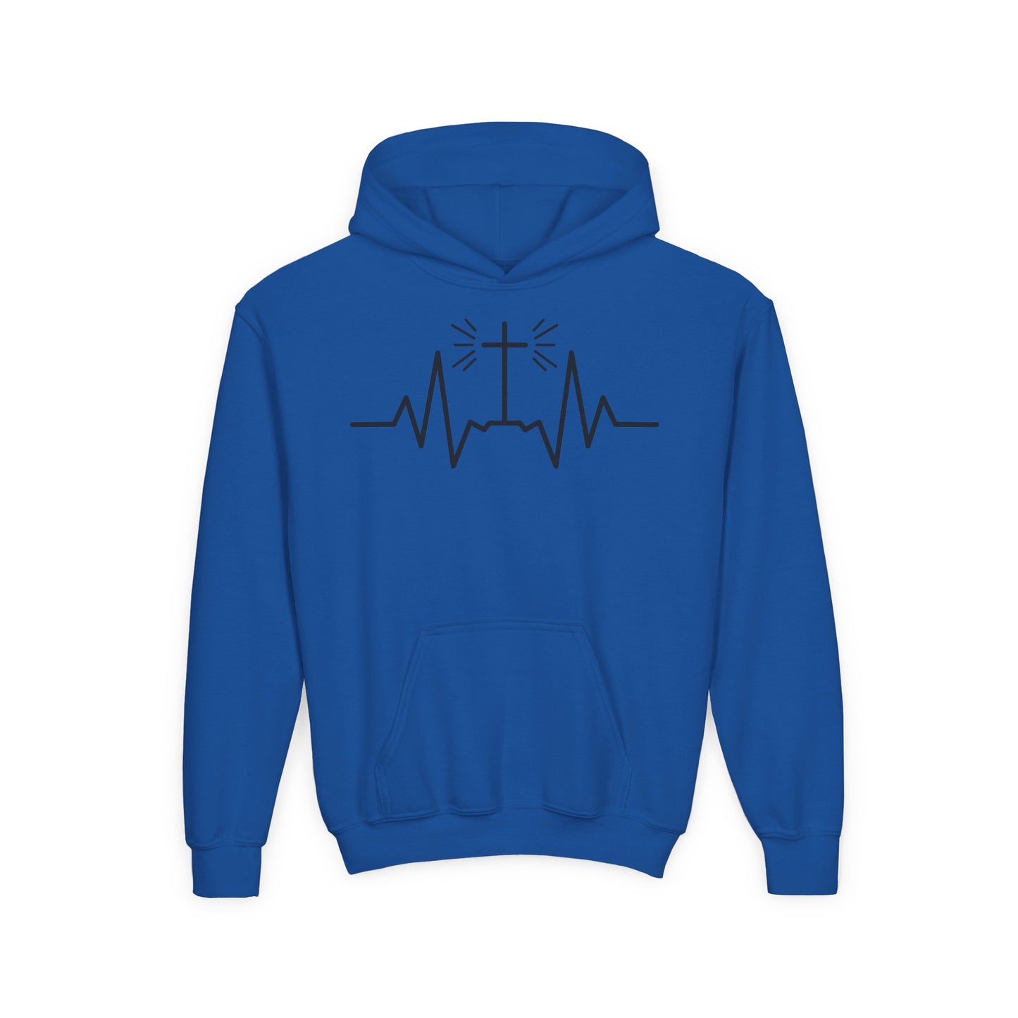 Heartbeat of the Cross Youth Hoodie