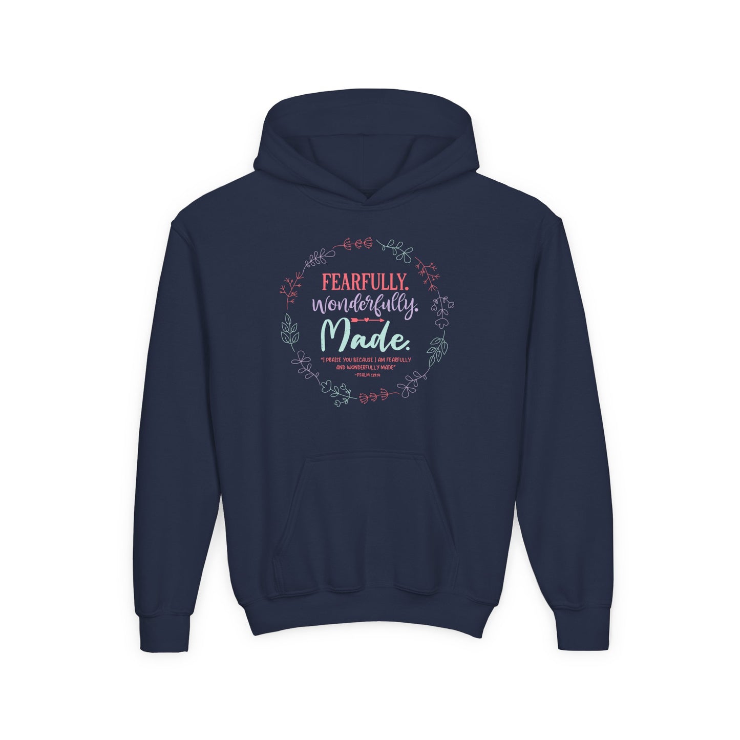 Fearfully. Wonderfully. Made Youth Hoodie