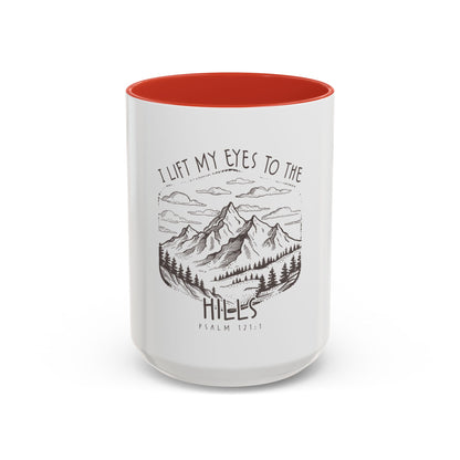 I lift my eyes to the hills Coffee Mug