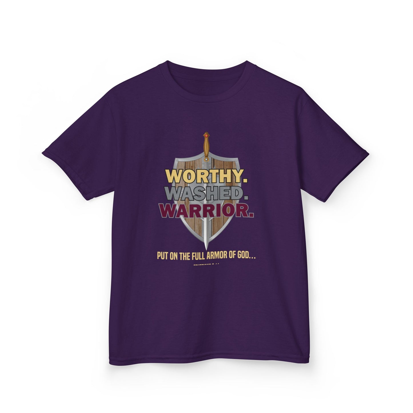 Worthy. Washed. Warrior Kids Tee