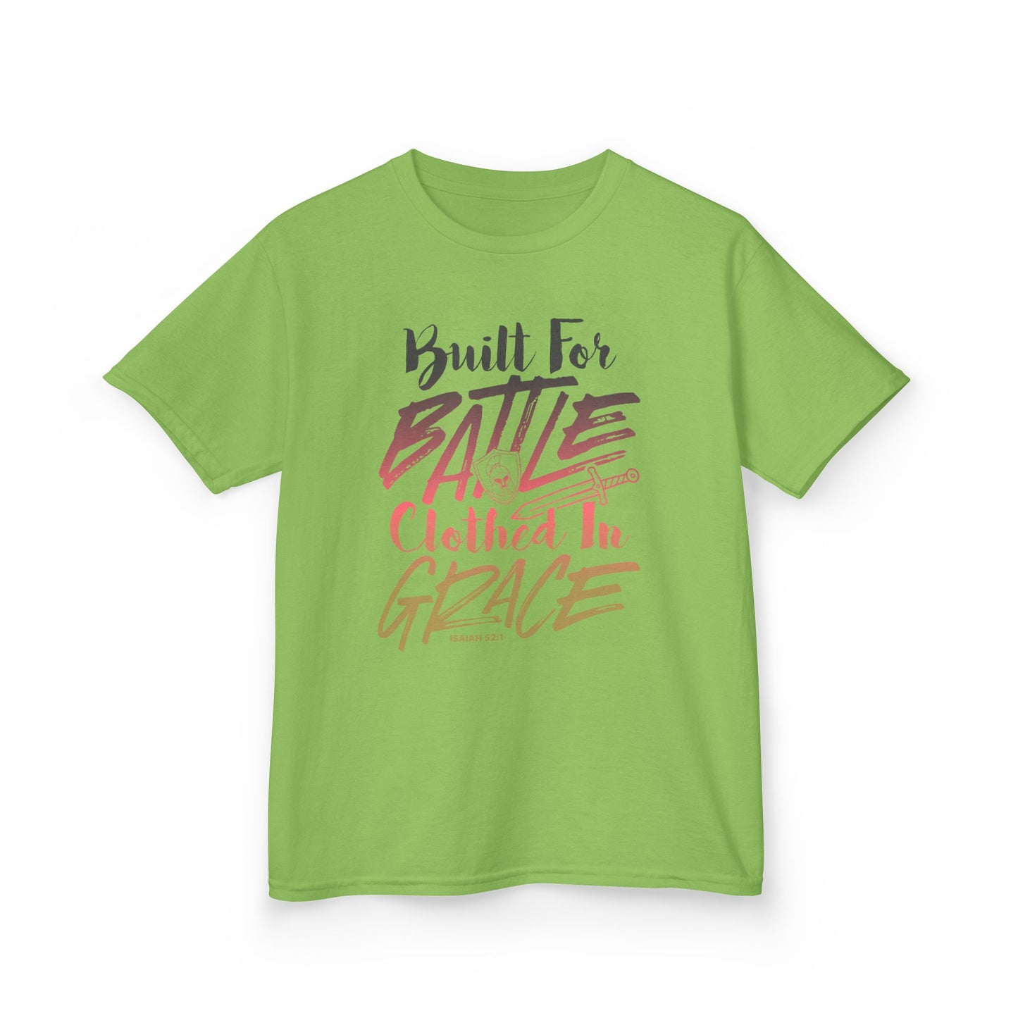 Built for Battle. Clothed in Grace. Kids Tee