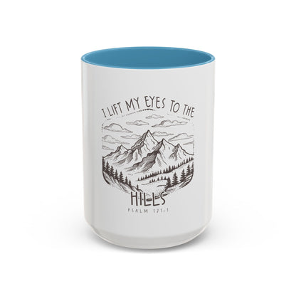 I lift my eyes to the hills Coffee Mug