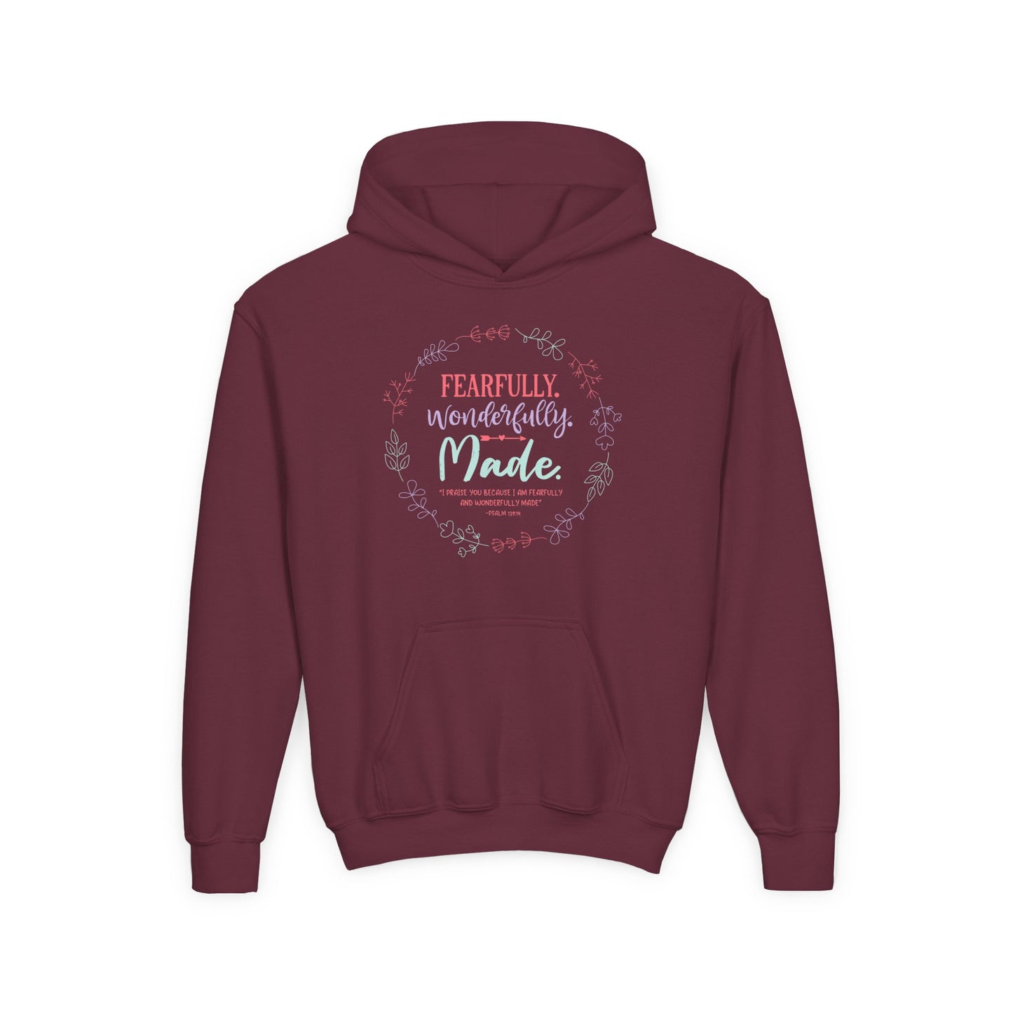Fearfully. Wonderfully. Made Youth Hoodie