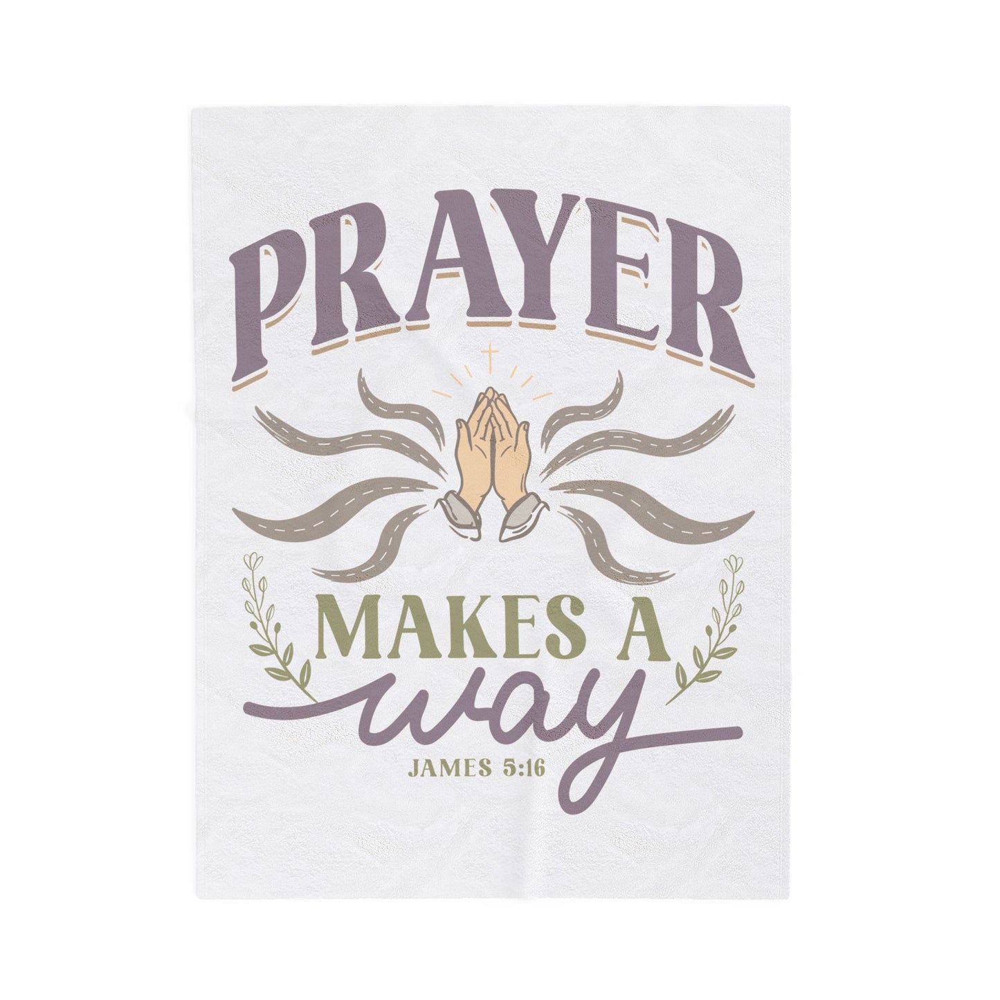 Prayer Makes a Way Velveteen Plush Blanket