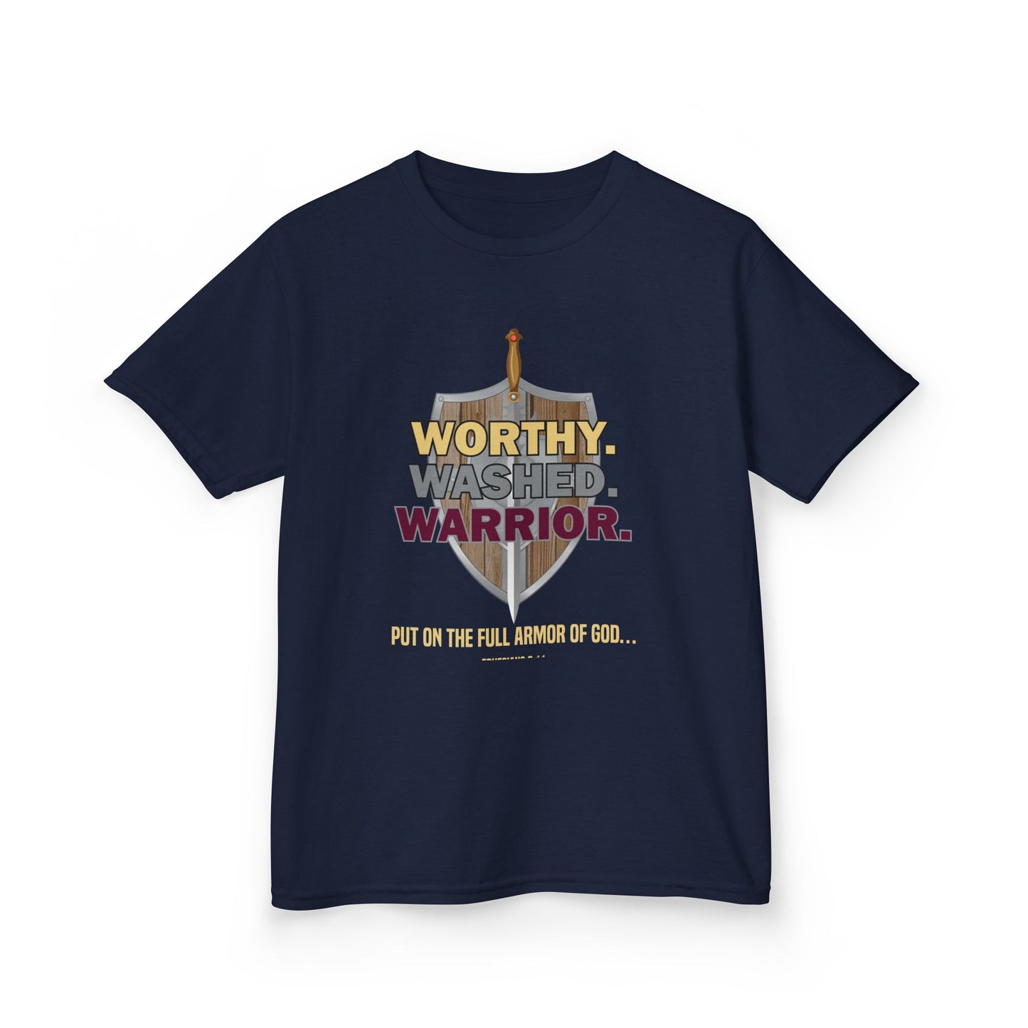 Worthy. Washed. Warrior Kids Tee