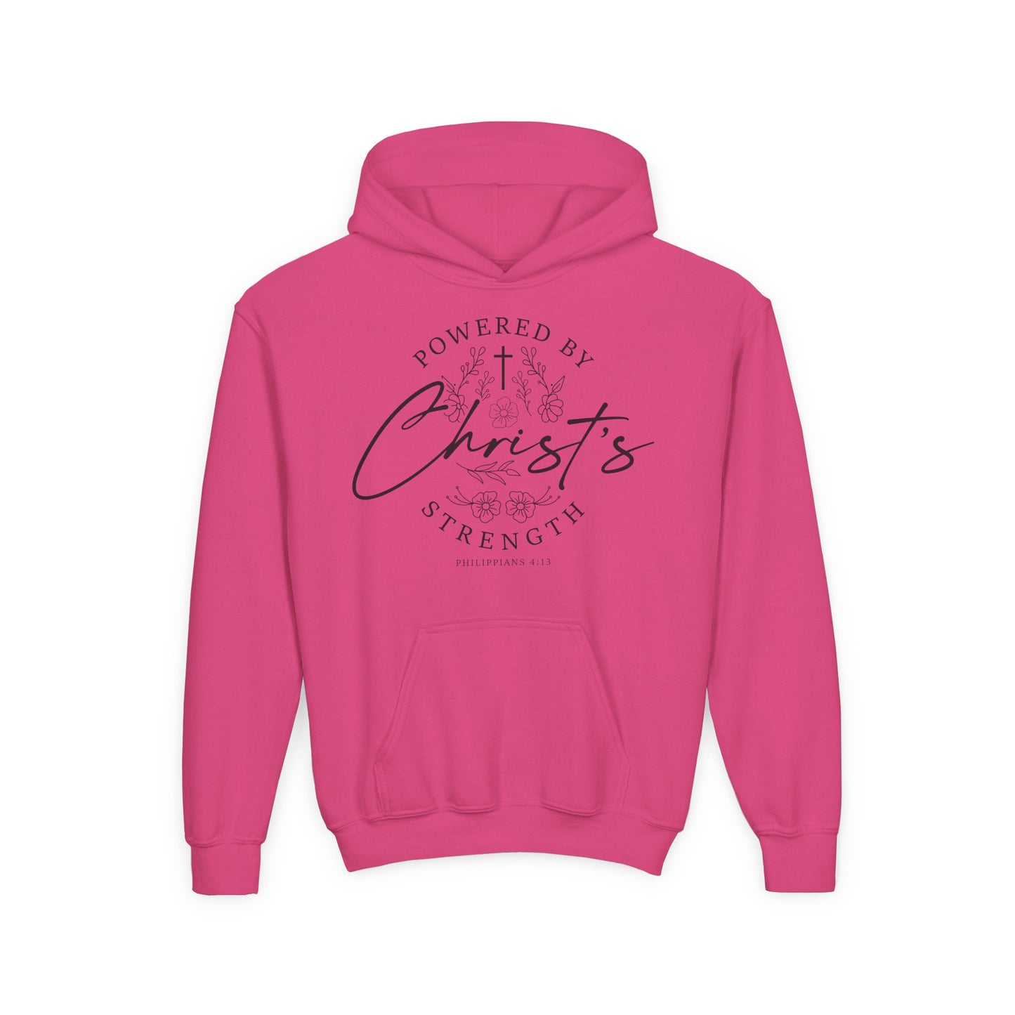 Powered by Christ’s Strength Youth Hoodie