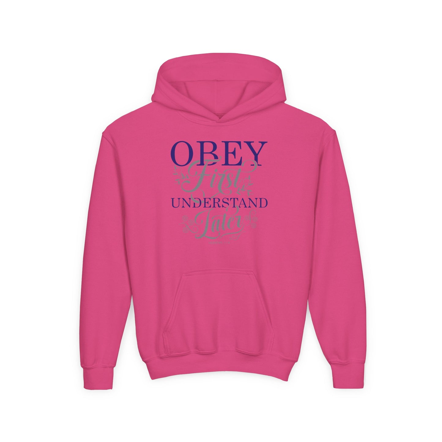 Obey First. Understand Later Youth Hoodie