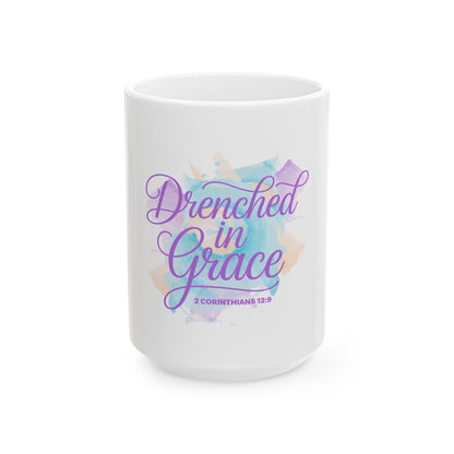 Drenched in Grace Ceramic Mug