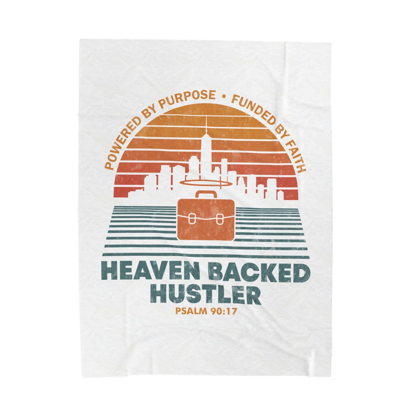 Heaven Backed Hustler Velveteen Plush Blanket