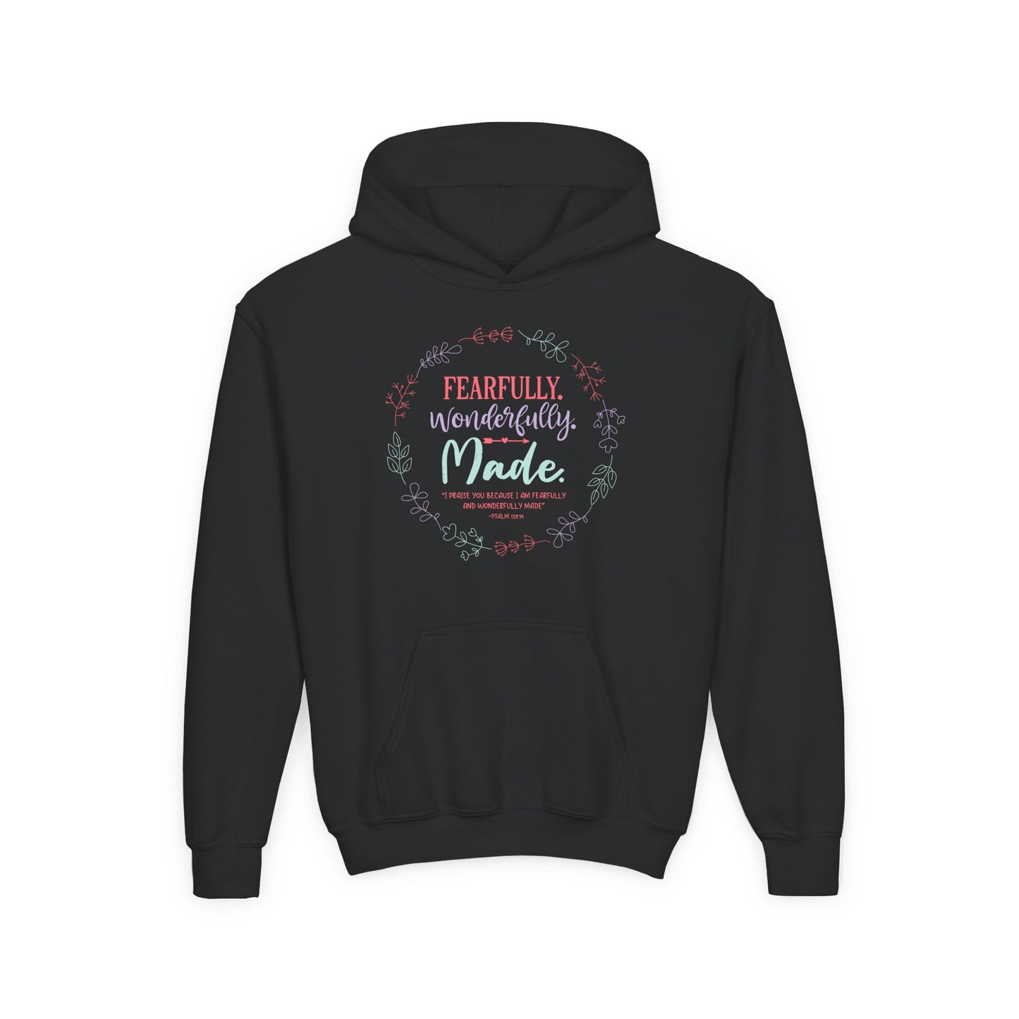 Fearfully. Wonderfully. Made Youth Hoodie