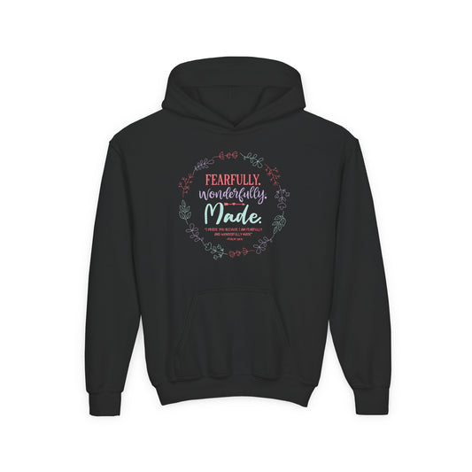 Fearfully. Wonderfully. Made Youth Hoodie