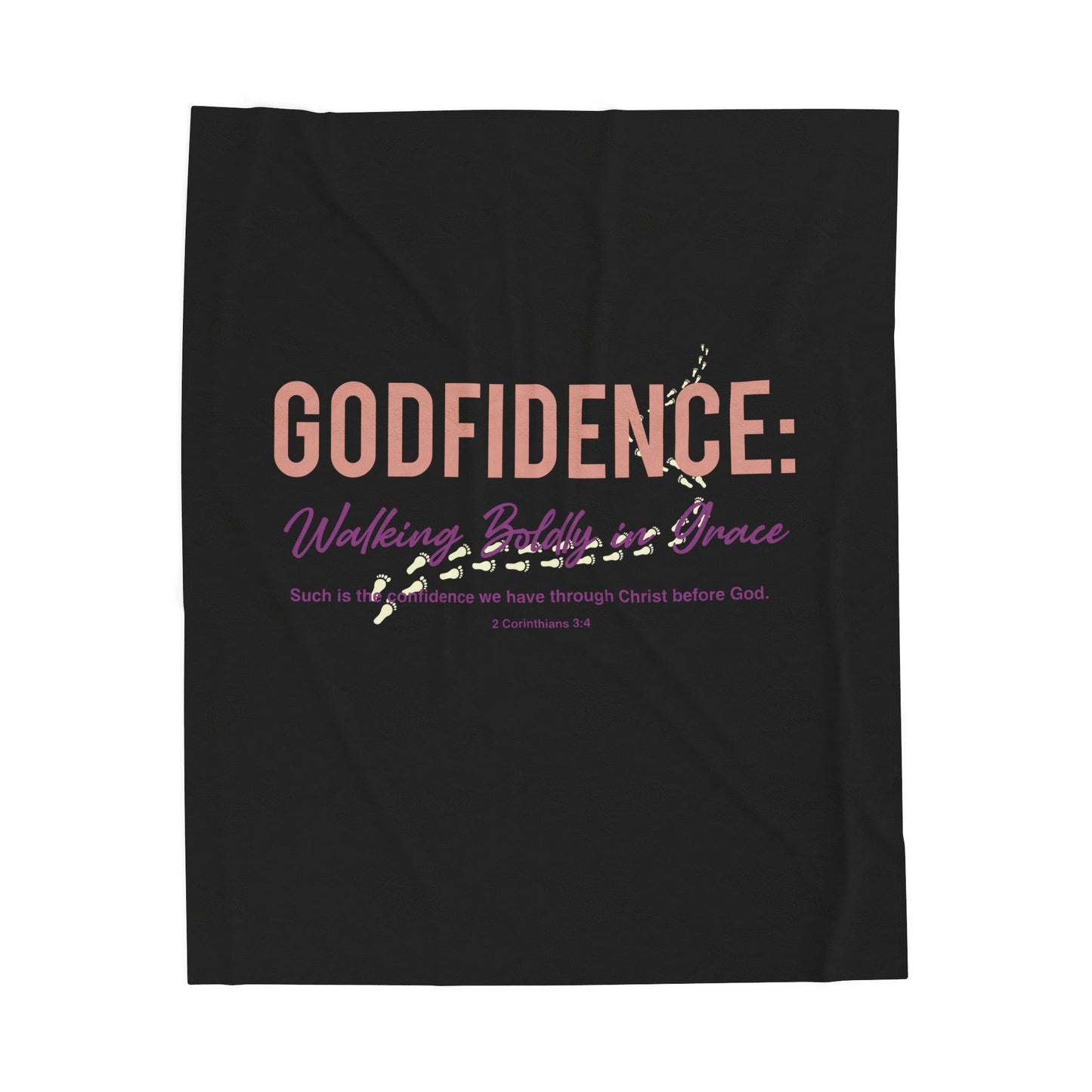 Godfidence: Walking Boldly in Grace Velveteen Plush Blanket