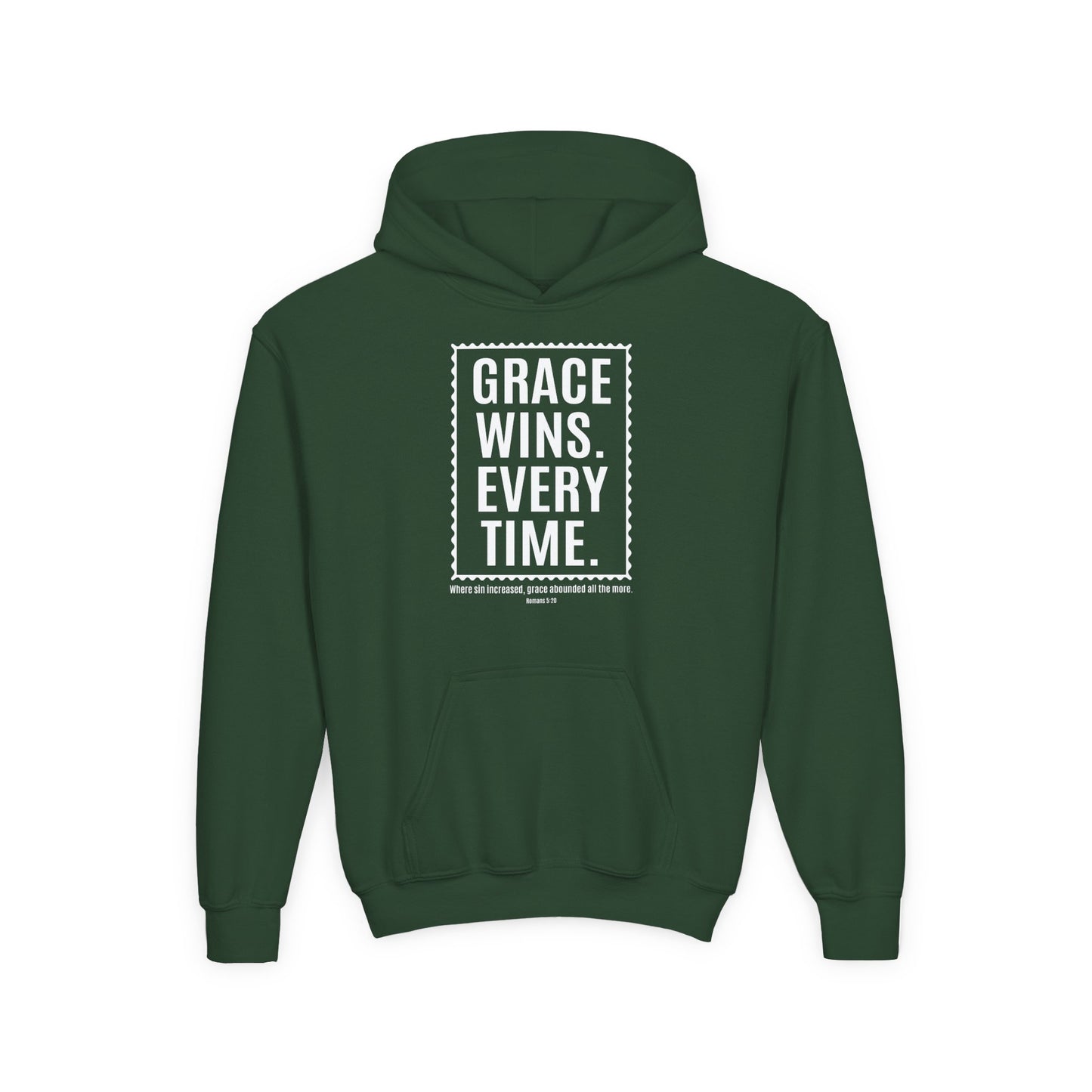 Grace Wins. Every Time Youth Hoodie