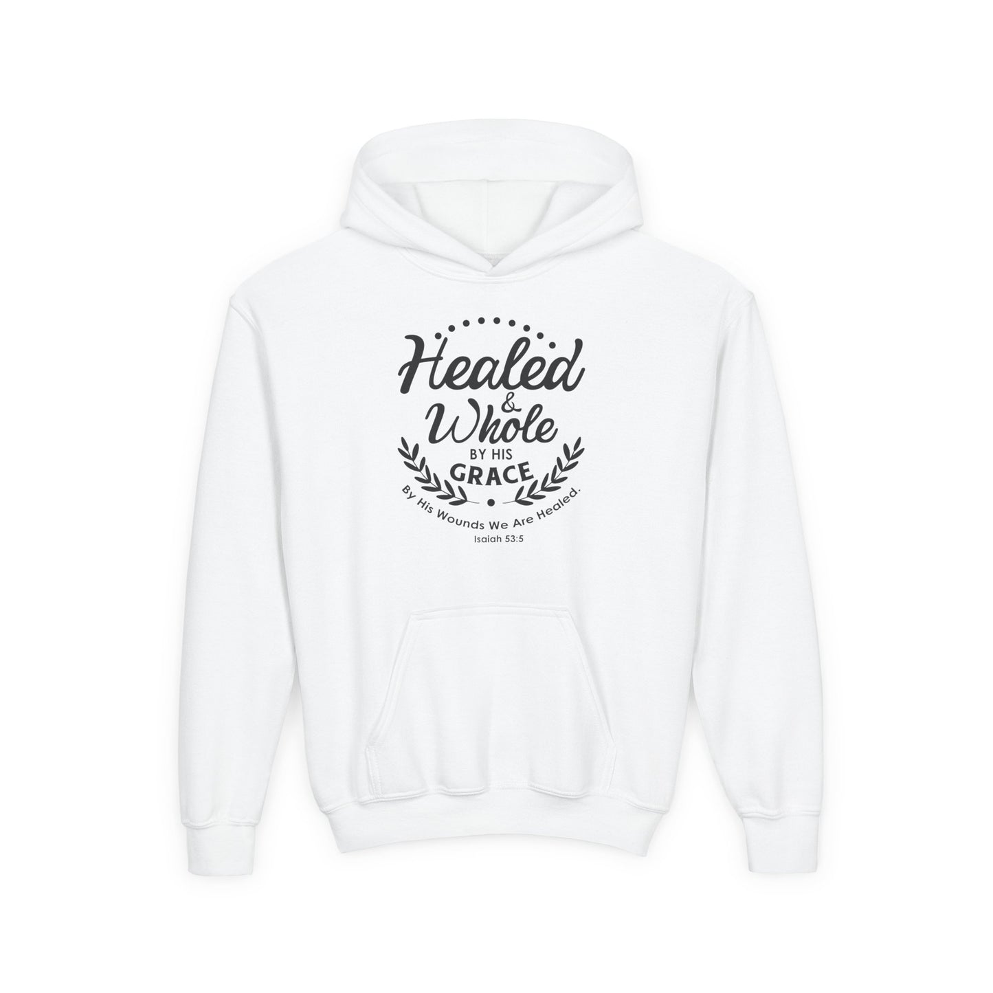 Healed & Whole by His Grace Youth Hoodie