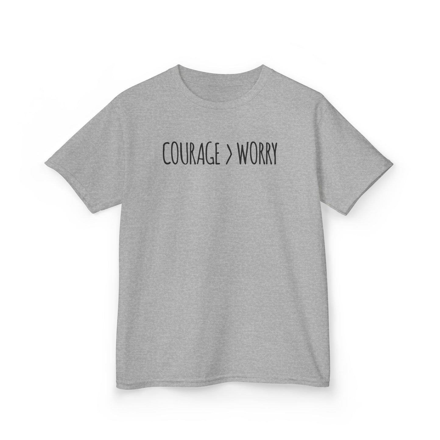 Courage > Worry Kids Tee