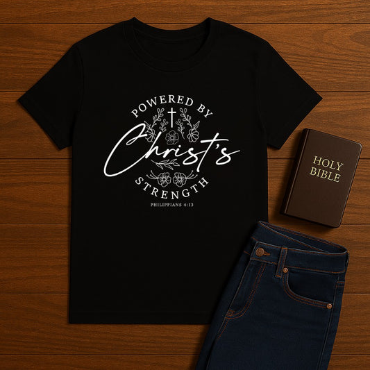 Powered By Christ  Tee