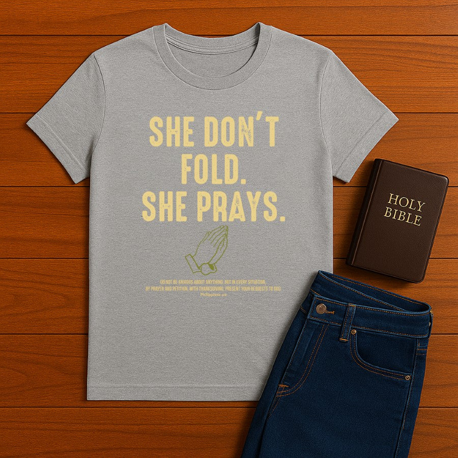 She Don't Fold Tee