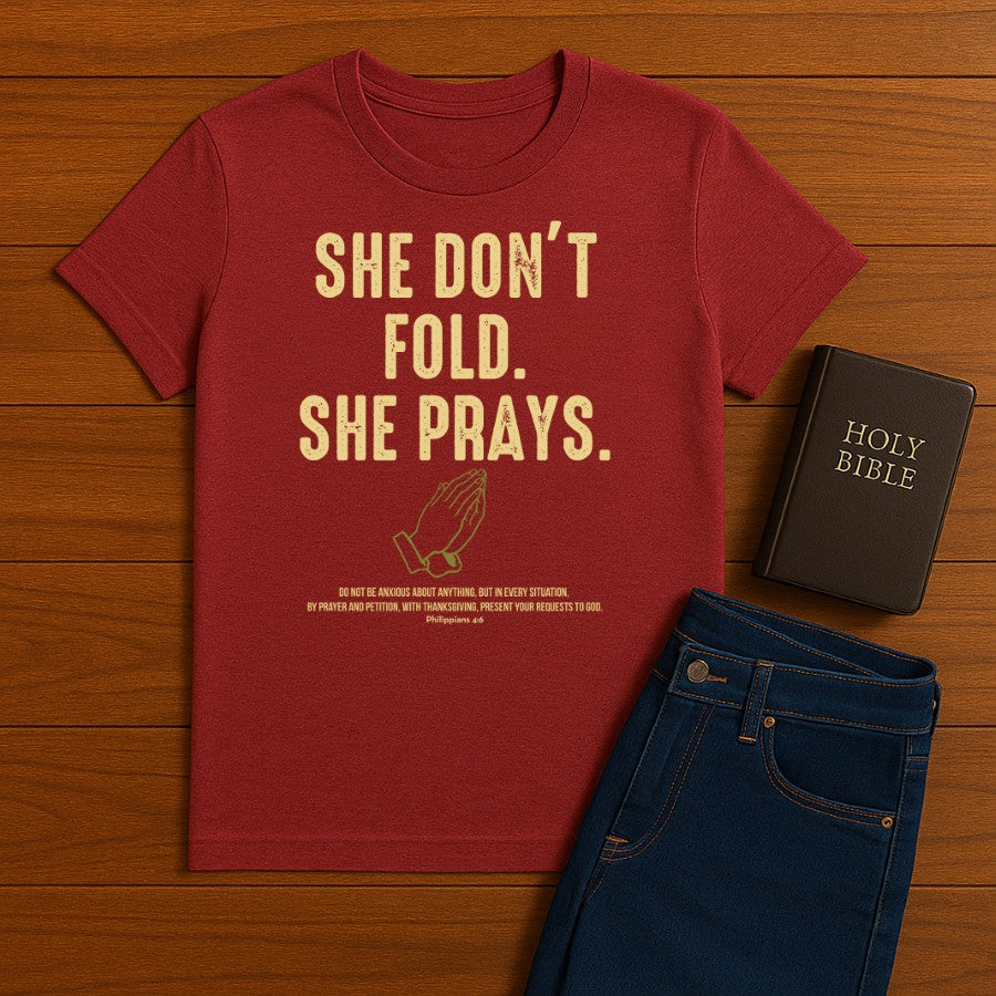 She Don't Fold Tee